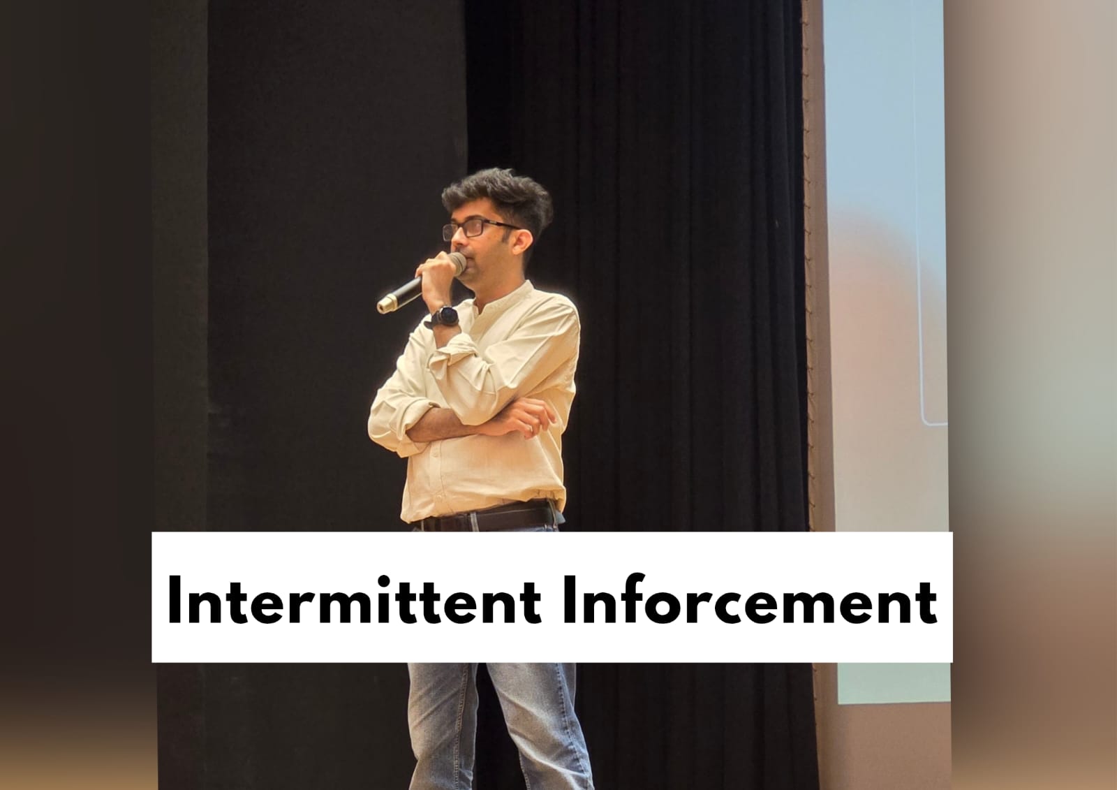 What is intermittent reinforcement in psychology?